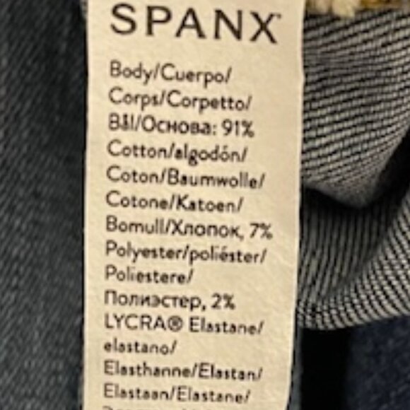 Spanx Medium Seamed Front Wide Leg Jeans in Vintage Indigo - Picture 6 of 6